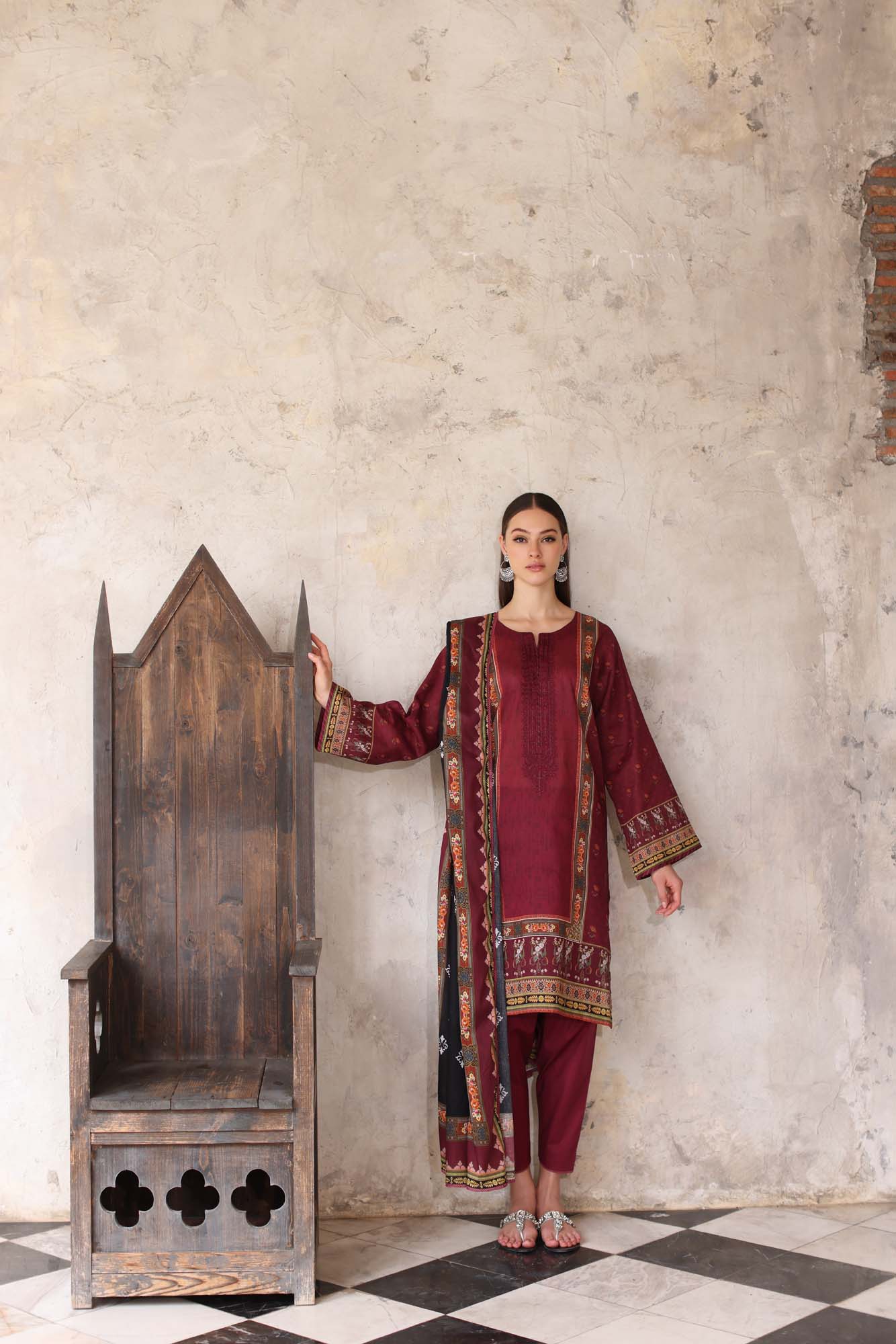 Noor by Saadia Asad | Eid Luxe Printedkari | D5-B