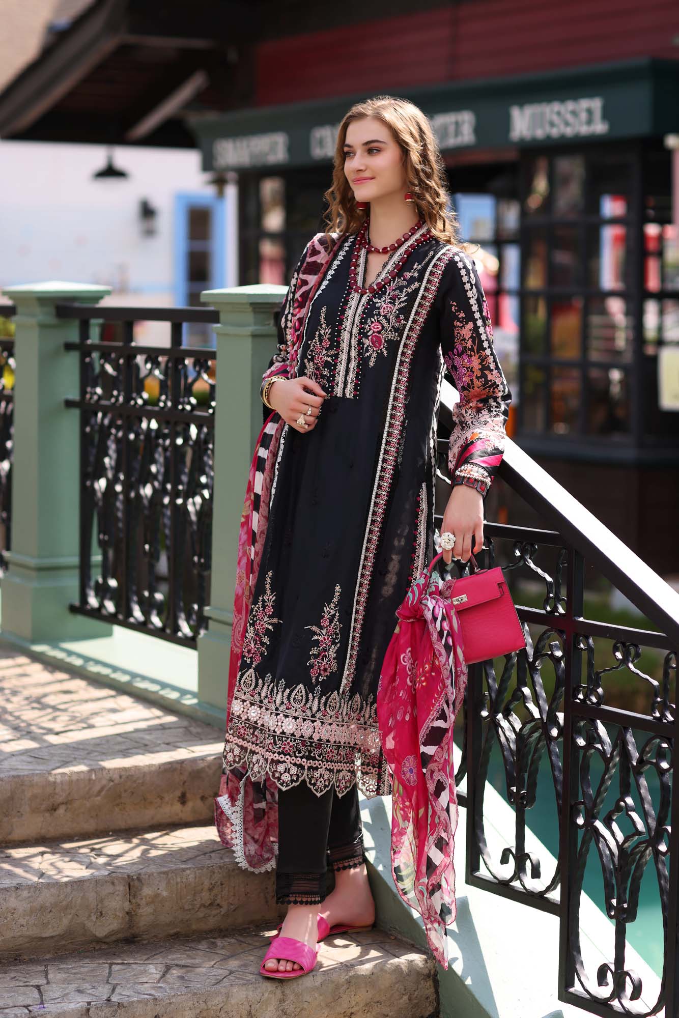 Noor by Saadia Asad | Eid Luxe Printedkari | D7-B main image 1