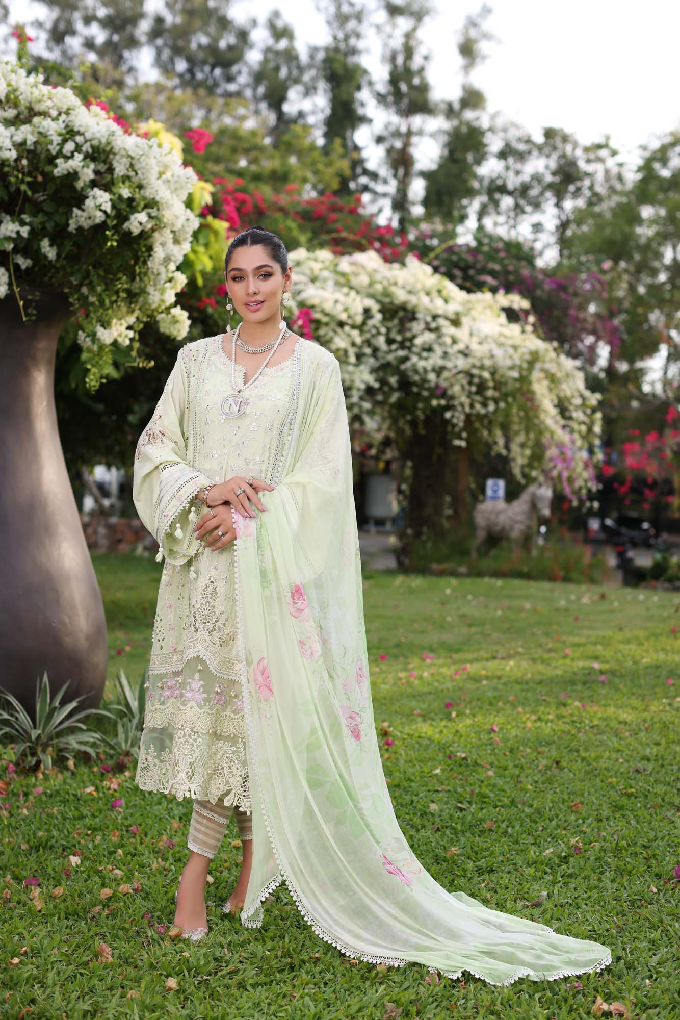 Noor by Saadia Asad | Luxe Chikankari 25 | D1-A