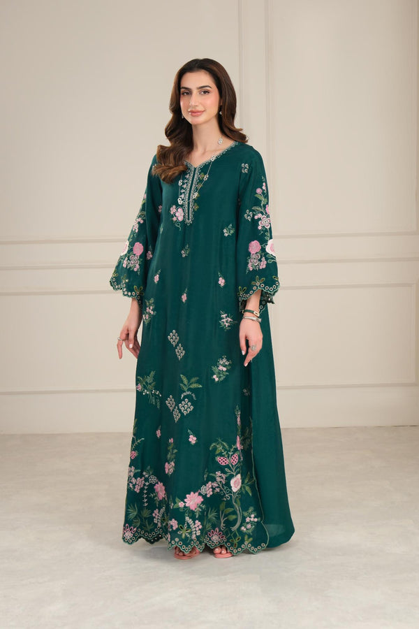 D6 - bottle-green Kaftan