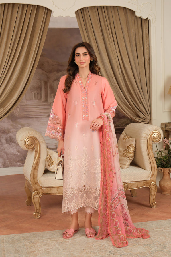 D8 -peach pink Ombre
