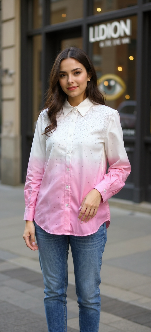 D16 - White-Pink Ombre
