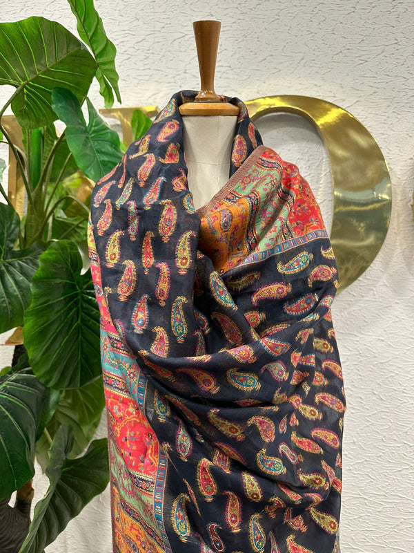 Black Paisley Shawl
