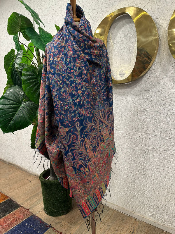 Blue Navy Shawl