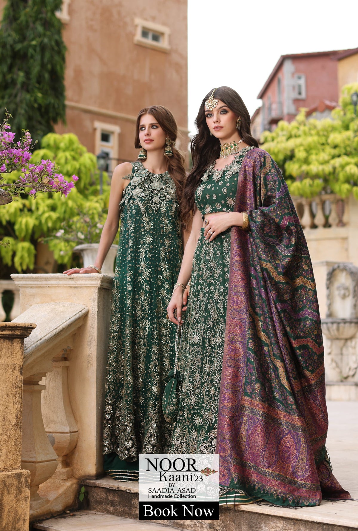 Noor by Saadia Asad | Noor Pret 25 | D4 - Muted Green