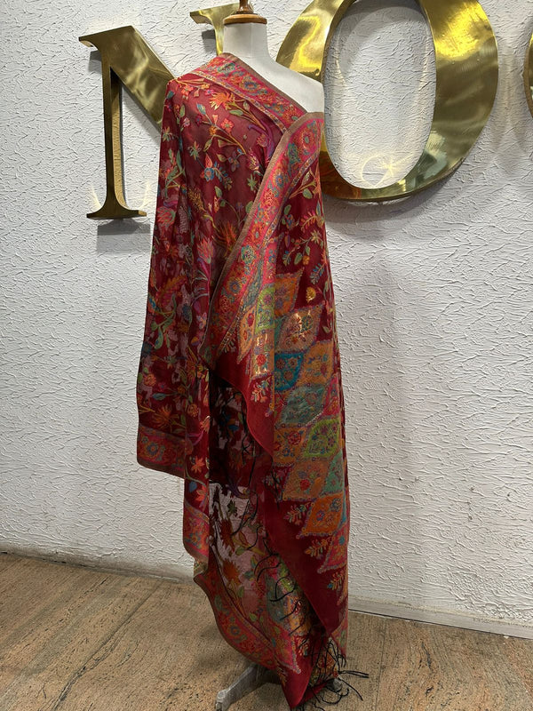 Maroon Paisley