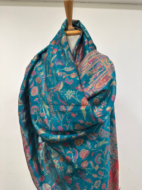 Ferozi Orange Shawl