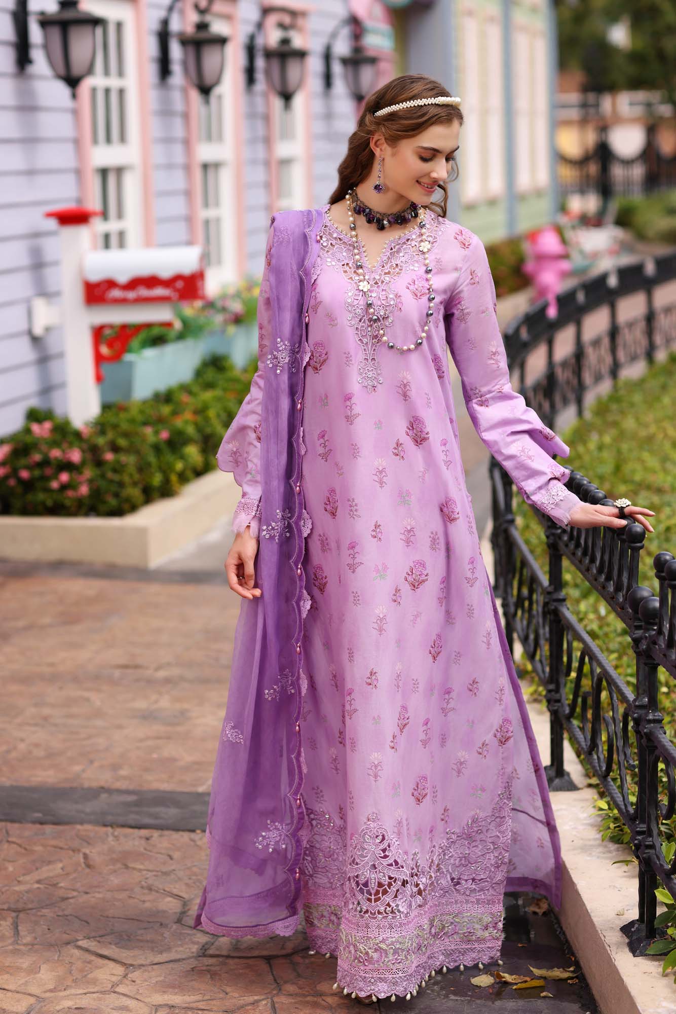 Noor by Saadia Asad | Eid Luxe Printedkari | D1-A